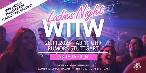 WTTW ab 16 Jahren - Stuttgarts angesagteste 16er Party!