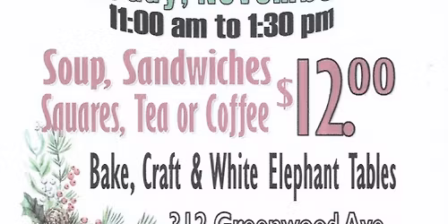 Christ Church Anglican Christmas Luncheon and Bazaar