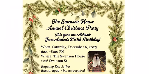 Swenson House Annual Christmas Party