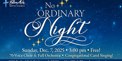 Christmas Concert 2025 - "No Ordinary Night"