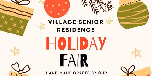 Village Senior Residence Holiday Craft Fair