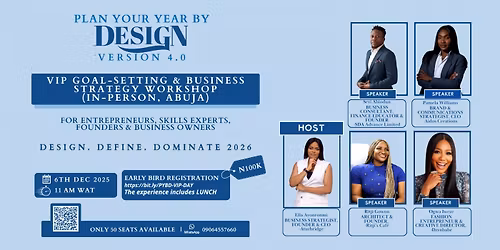 PLAN YOUR YEAR BY DESIGN (PYBD) - THE 2025 ENTREPRENEURS\u2019 LUNCH