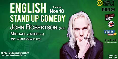 English Comedy at RITCS cafe John Robertson & Michael Jager