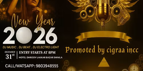 New Year\u2019s Eve 2026 \u2013 The Frost & Fire Celebration at Hotel Dhroov, Shimla