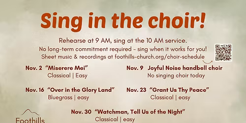 Sing in the choir!