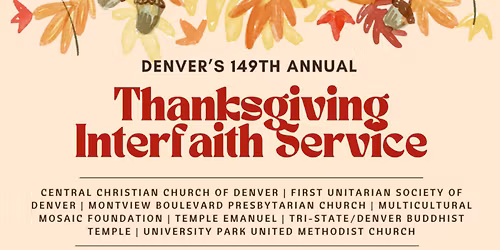 149th Annual Thanksgiving Interfaith Service in Denver