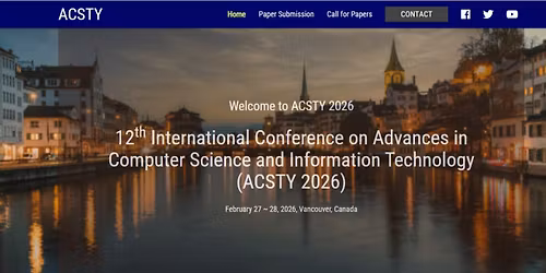12th International Conference on Advances in Computer Science and Information Technology