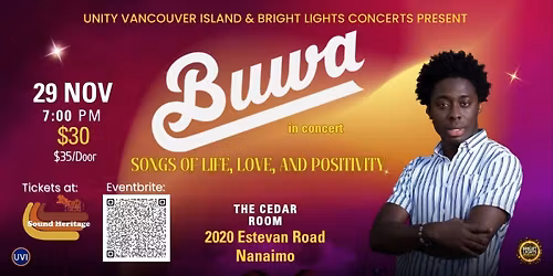 Buwa in Concert! Songs of Life, Love and Positivity!