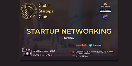 STARTUP NETWORKING Sydney Australia 2025