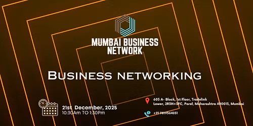 MUMBAI BUSINESS NETWORK | BUSINESS NETWORKING 2025