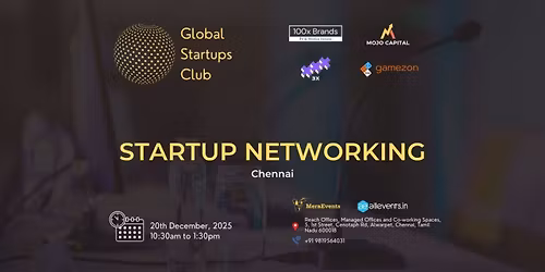 GLOBAL STARTUPS CLUB l STARTUP NETWORKING Chennai