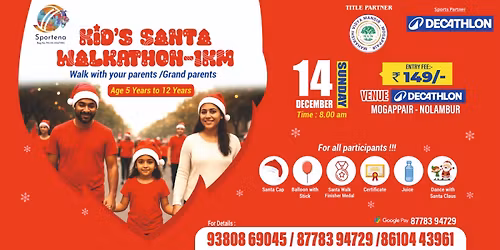 KIDS SANTA WALKATHON - 1KM WALKATHON