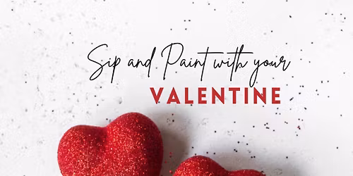 Valentines Day Sip & Paint - 2h fun with art, music, drinks and snacks