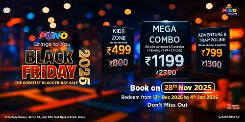 Greatest Black Friday Sale | PUNO Black Friday Mega Sale | Biggest Deal of the Year | One Day Offer