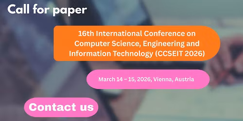 16th International Conference on Computer Science, Engineering and Information Technology