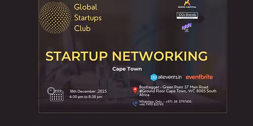 GLOBAL STARTUPS CLUB l STARTUP NETWORKING Cape Town 2025