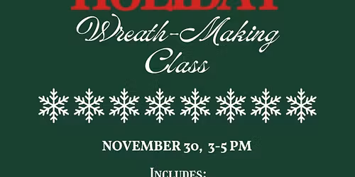 Sip, Snip, and Sparkle at Kitty Dare\u2019s Holiday Wreath-Making Class