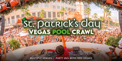 St Patrick\u2019s Day Las Vegas Pool Crawl
