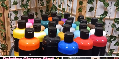 Paint and Pour at LaBotanica Mi 