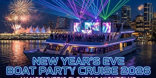 New Year's Eve Boat Party Cruise 2026 | Vancouver's Floating Nightclub