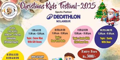 CHRISTMAS KIDS CARNIVAL 2025( drawing & handwriting competition)