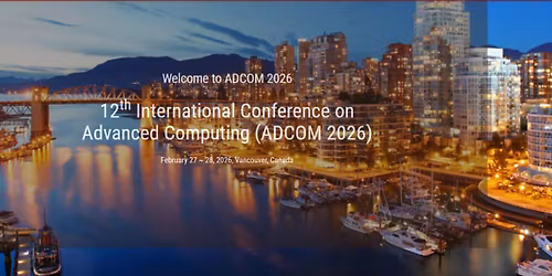 12th International conference on Advanced Computing (ADCOM 2026)
