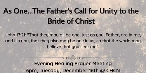 CHCN Evening Healing Prayer Meeting