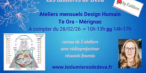 Ateliers mensuels Design Humain - Bordeaux M\u00e9rignac