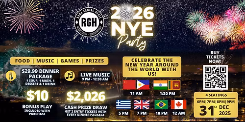 New Year's Eve Party in Mississauga at Rama Gaming House