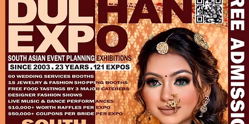 DulhanExpos Dec.14 @ Hilton Penn's Landing, Philly Booths 732.754.1894 Free Admission DulhanExpo.com
