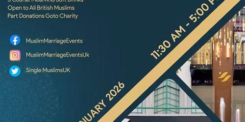 Muslim Marriage Events London - Divorced\/Widowed Event
