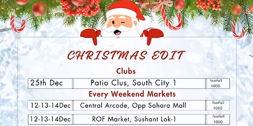 christmas carnival with flea market