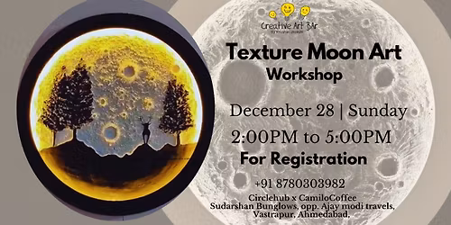Texture Moon Art workshop