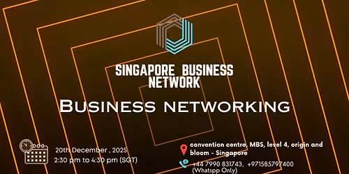 BUSINESS NETWORKING Singapore 2025