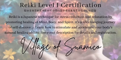 Usui Reiki Level I Certification