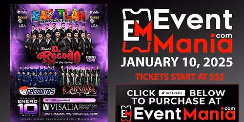 Mazatlan Banda Fest - Banda El Recodo, Los Recoditos - Visalia, CA