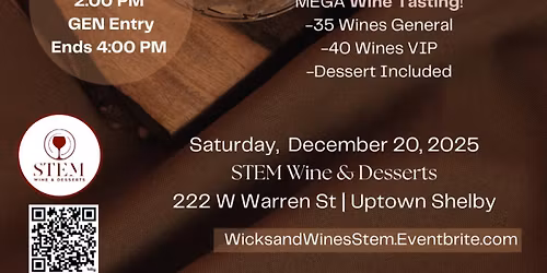 Wicks & Wines Winter Soiree- Wine Tasting Experience