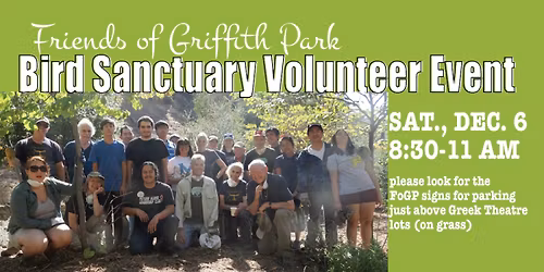 Volunteer With FoGP at the Bird Sanctuary