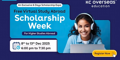 KC's Biggest Virtual Study Abroad Scholarship Week 8th-13th December '25