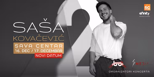 Prevoz na Koncert Saša Kovačević 17.12.2025. iz Novog Sada