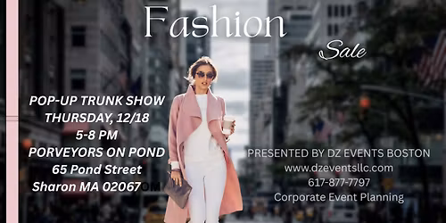 Pop-up high fashion trunk show!!