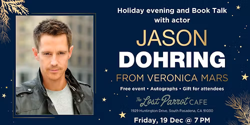 Holiday Evening & Book Talk with Jason Dohring