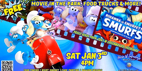 FREE Outdoor Movie, PJ Party, Food Trucks & MORE - Sat Jan 3rd