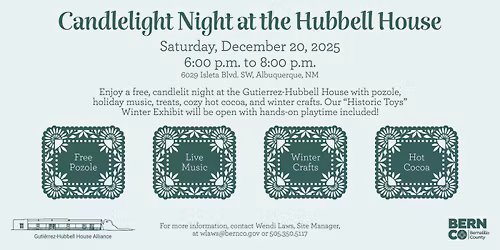 Candlelight Night at the Hubbell House