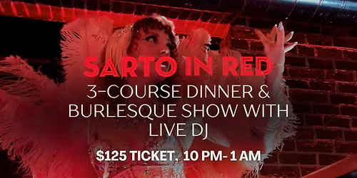 Sarto in Red: New Year's Eve Dinner & Party