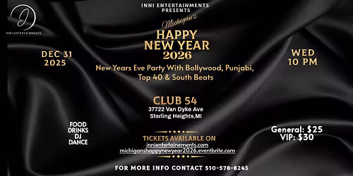 Michigan's HAPPY NEW YEAR 2026