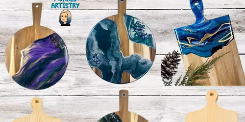 Elegant ROUND Resin Charcuterie\/Serving Board (Only 6 Spots) ADVANCED RESERVATION REQUIRED