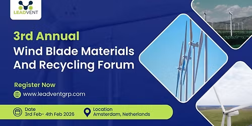 3rd Annual Wind Blade Materials And Recycling Forum