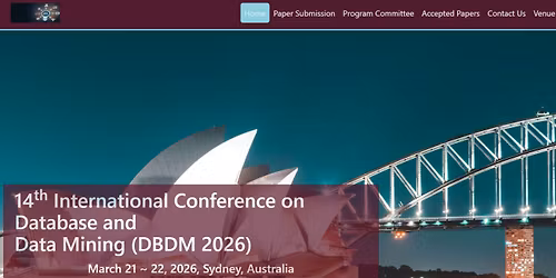 14th International Conference on Database , Data Mining and Artificial Intelligence (DBDM 2026)