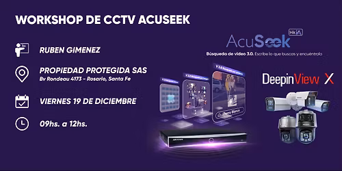 WORKSHOP DE CCTV ACUSEEK - CAMARAS DEEPINVIEW X